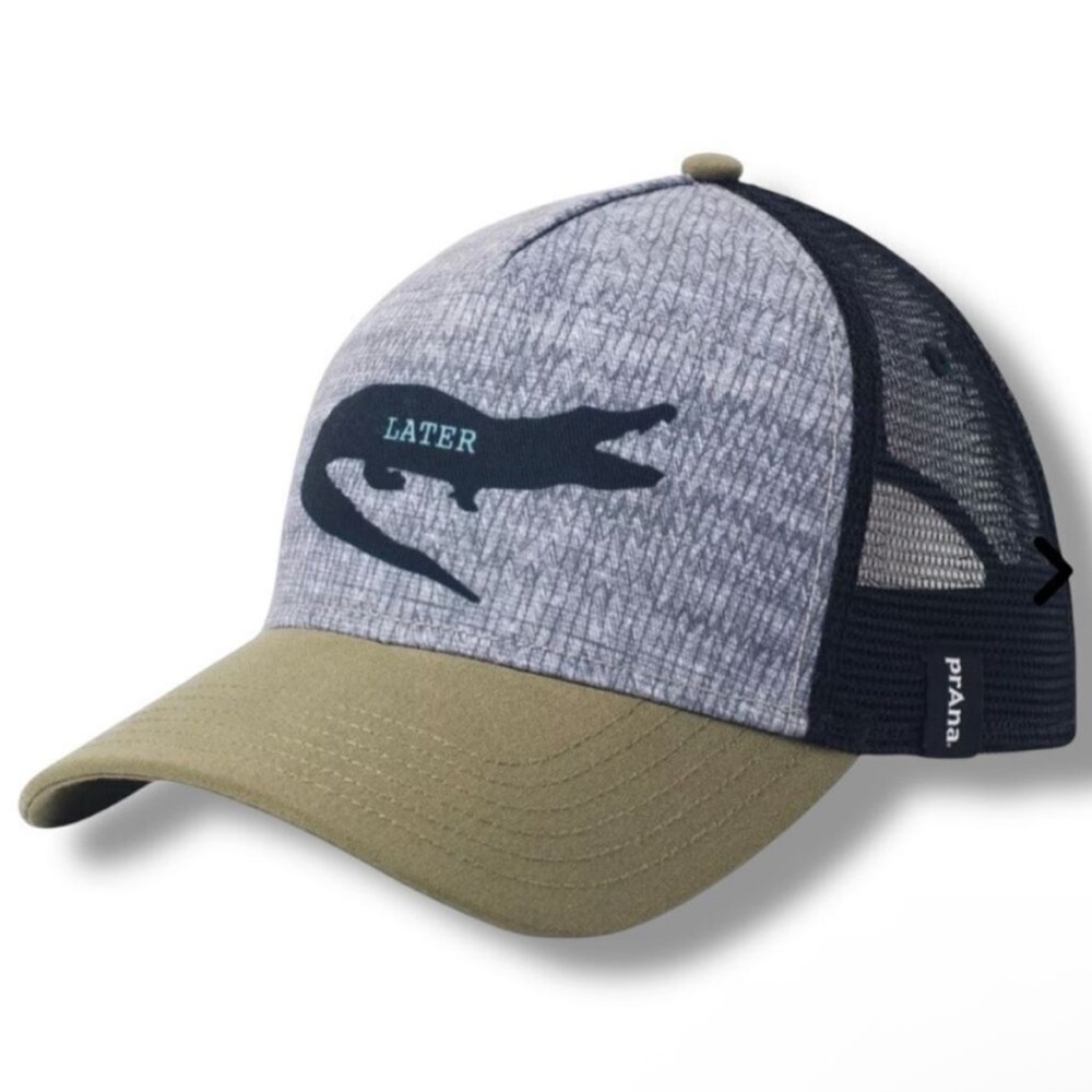 NWT Prana Women’s Later Gator Green Journeyman Trucker Baseball Hat Ret $35!